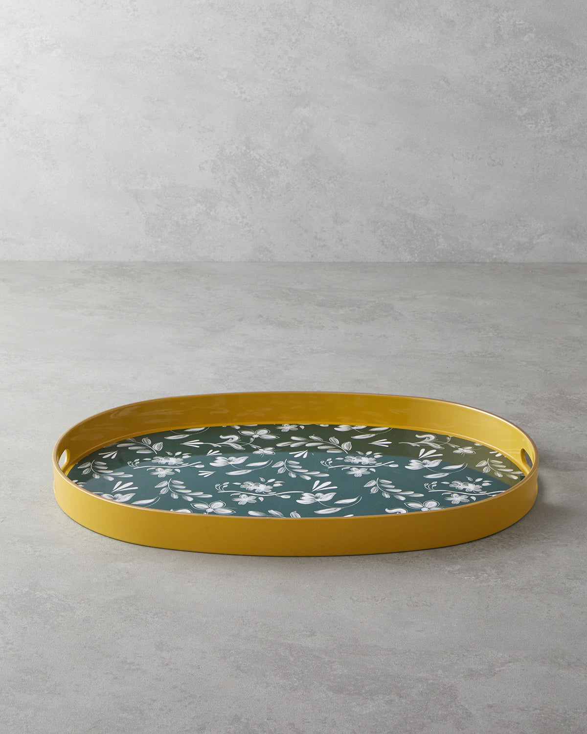 Leafscape PP Tray 44x30 cm White - Green (view 2)