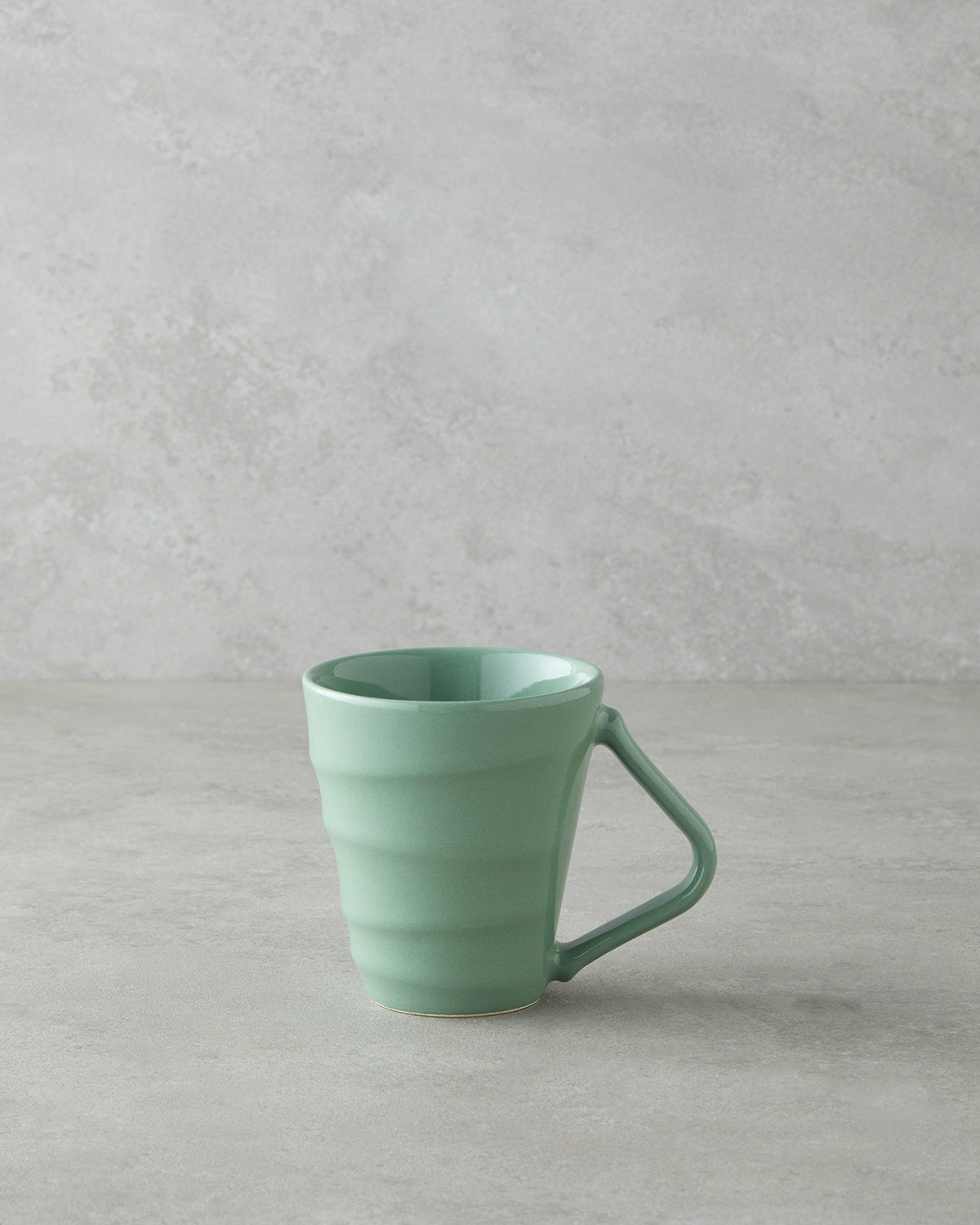 Twisty Ceramic Mug 255 ml Green
