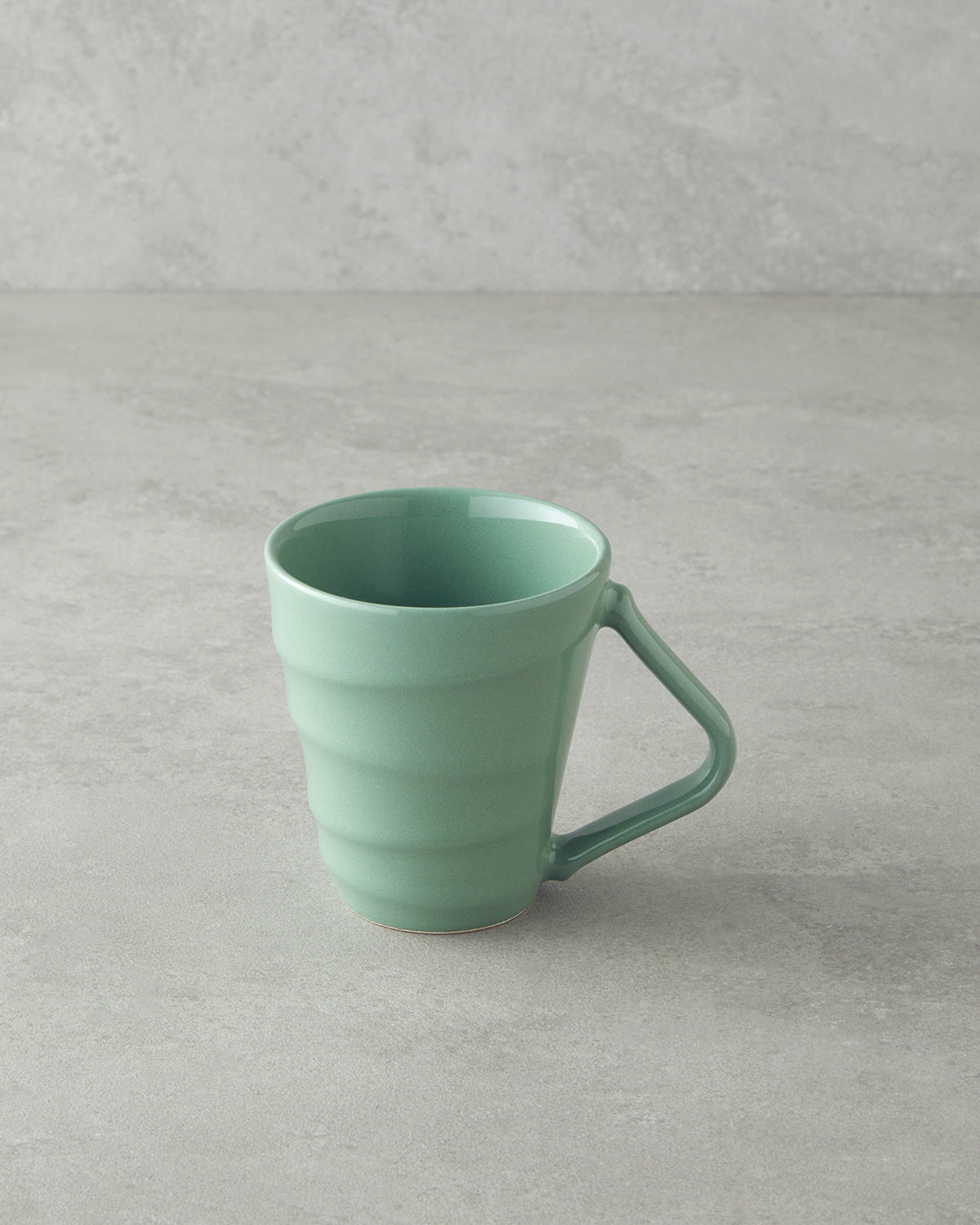 Twisty Ceramic Mug 255 ml Green (view 2)