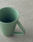 Twisty Ceramic Mug 255 ml Green (view 3)