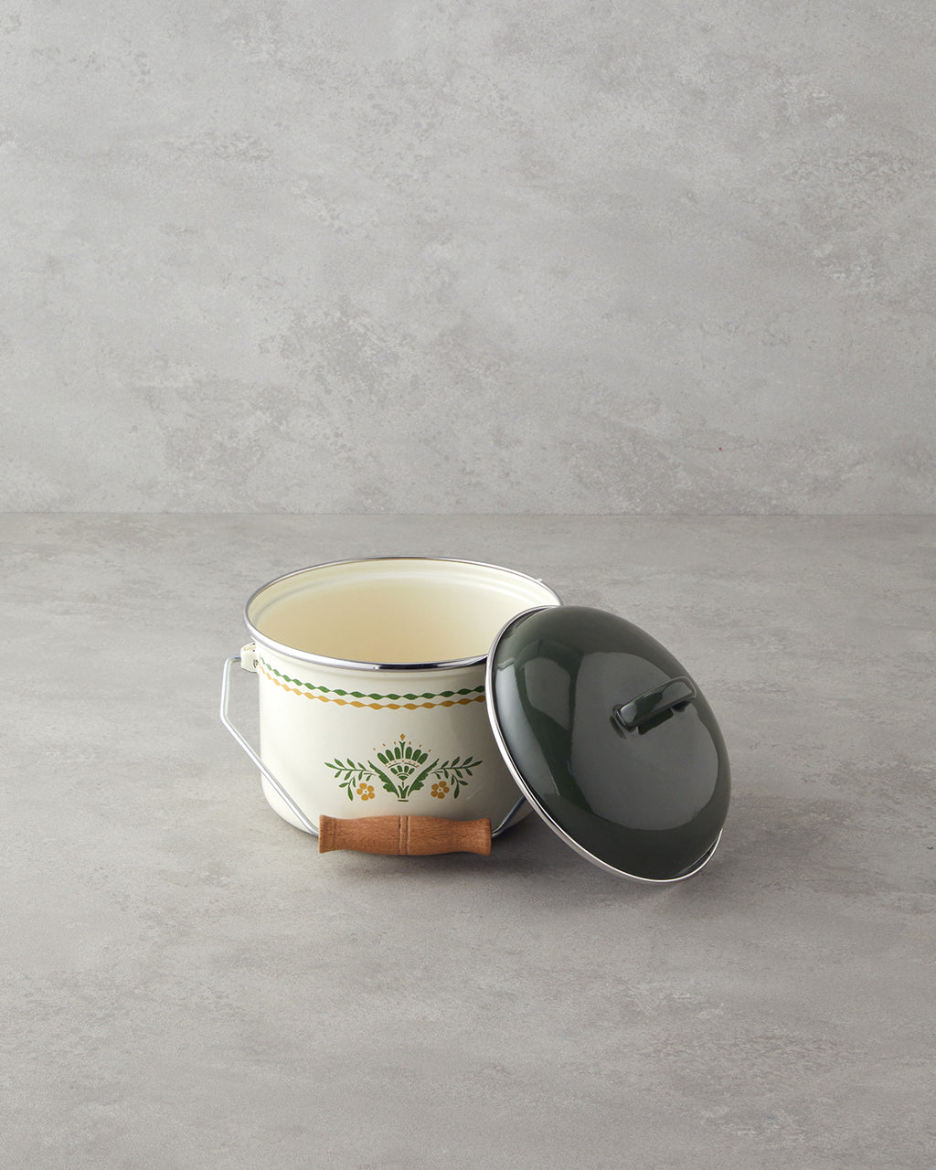 Botanic Garden Enamel Copper Pot Green - 20 cm (view 2)