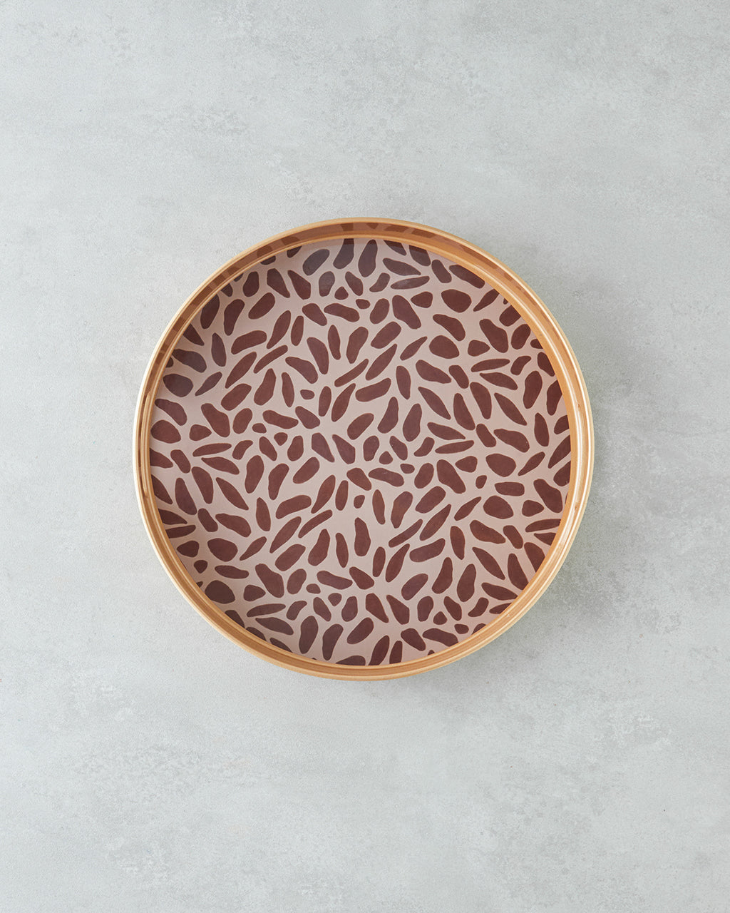 Lapis PP Tray 33 cm Brown - Gold
