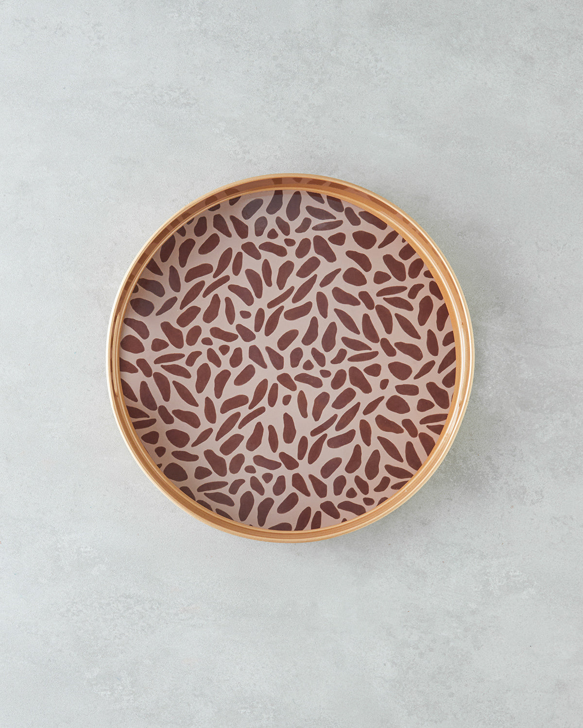 Lapis PP Tray 33 cm Brown - Gold