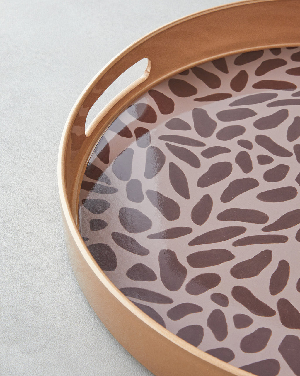 Lapis PP Tray 33 cm Brown - Gold (view 3)