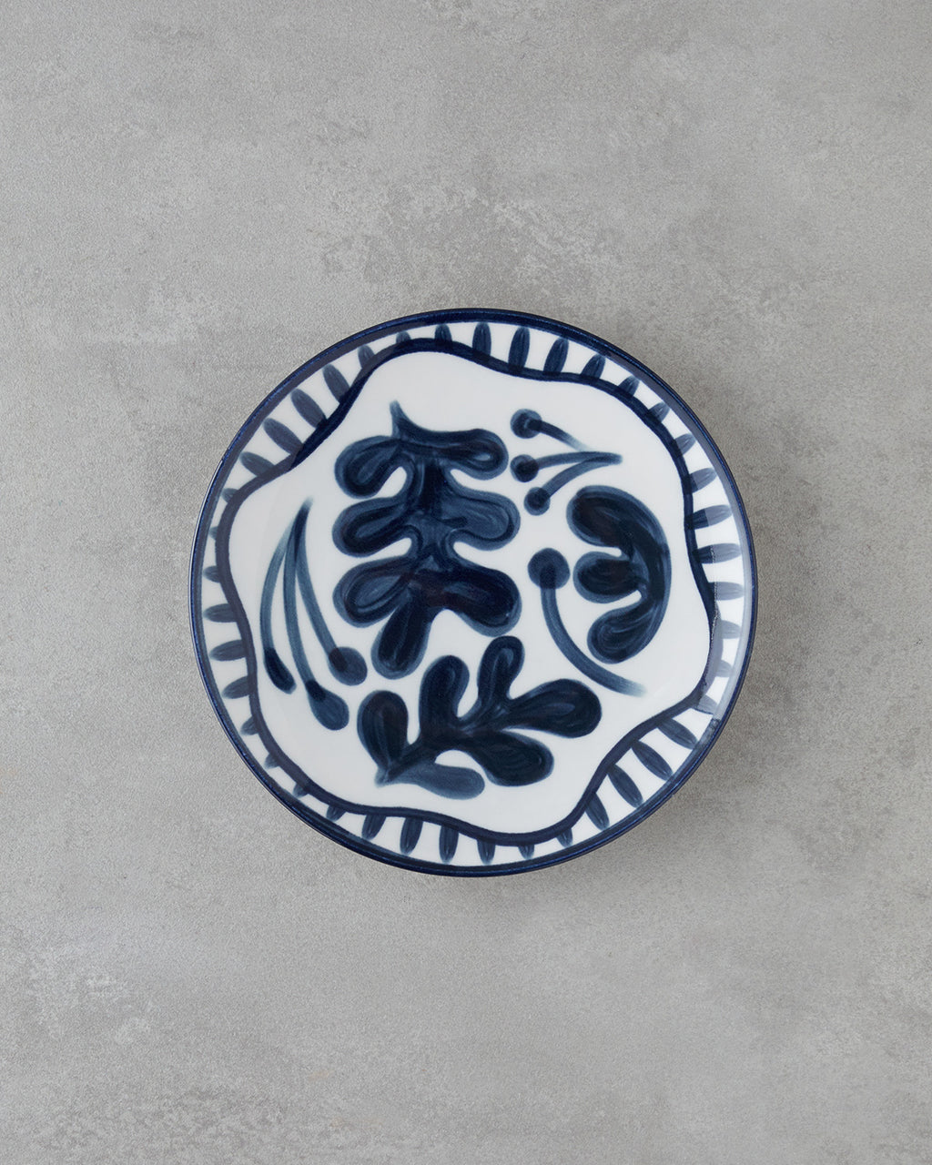 Via Porcelain 6 pcs Cake Set 21 cm White - Navy Blue (view 3)