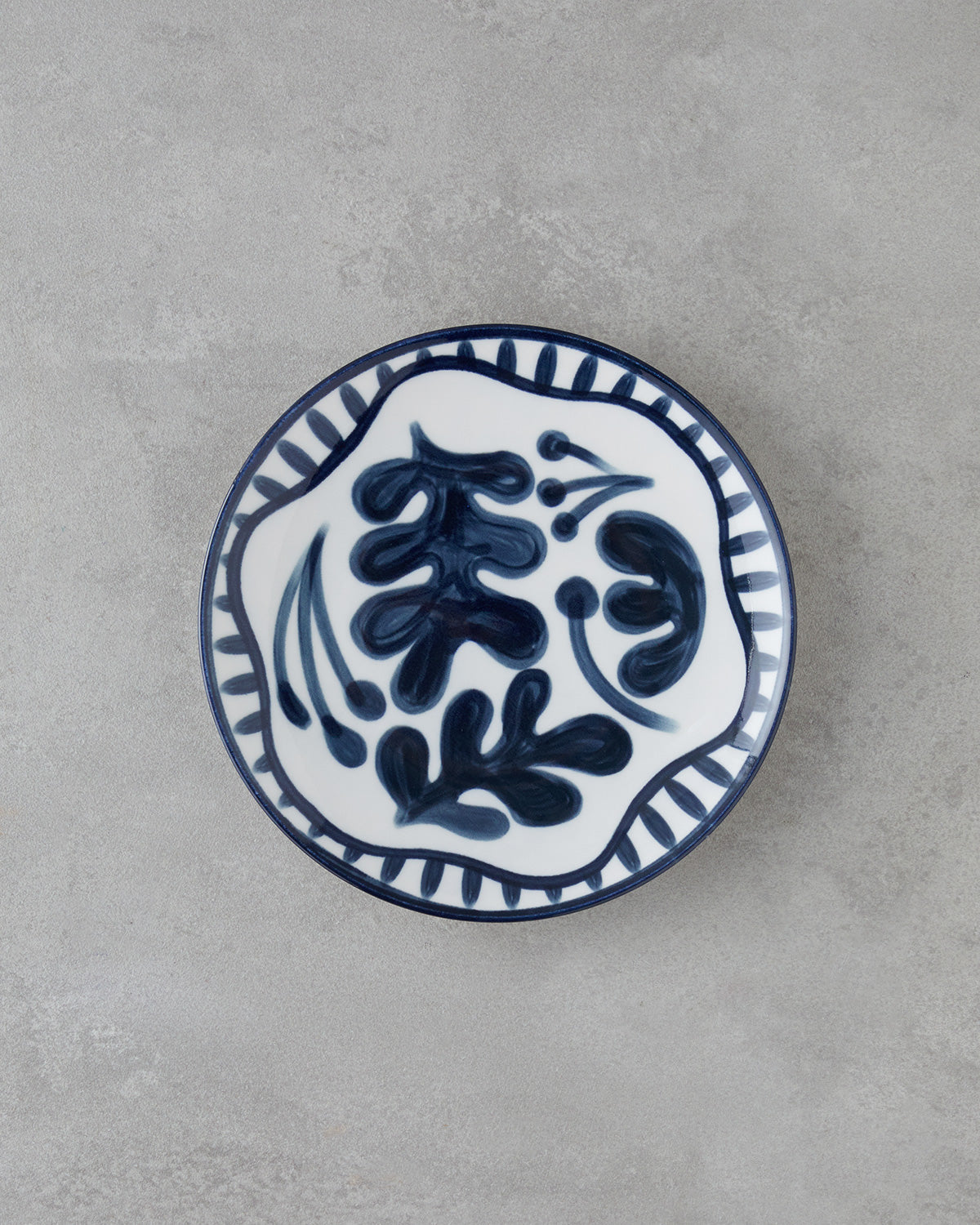 Via Porcelain 6 pcs Cake Set 21 cm White - Navy Blue (view 3)