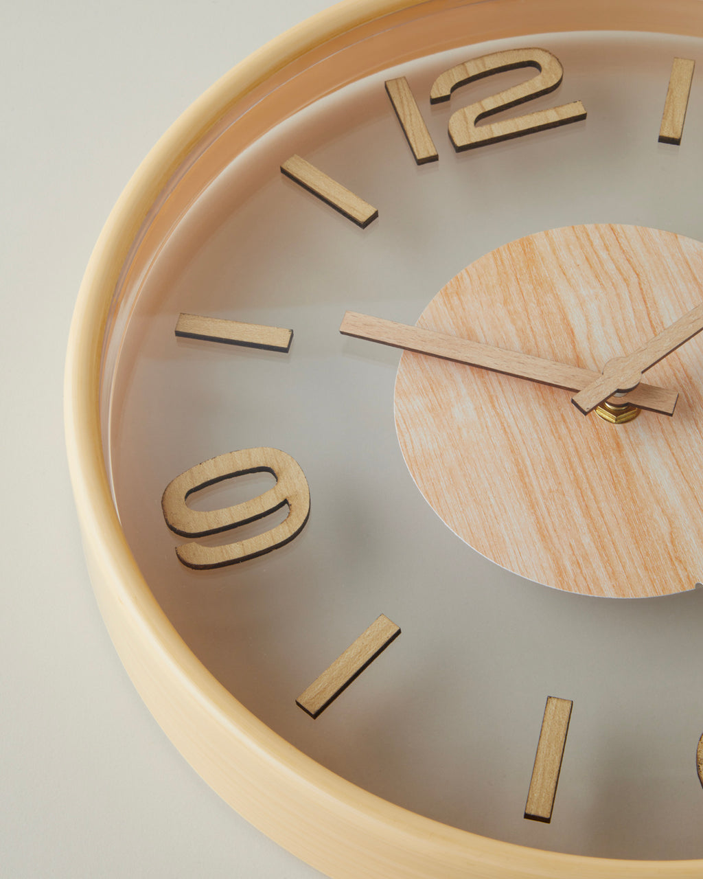 Cara Wall Clock 30 cm Cream (view 4)