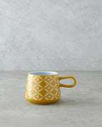 Branchy Stoneware Mug 340 ml Mustard