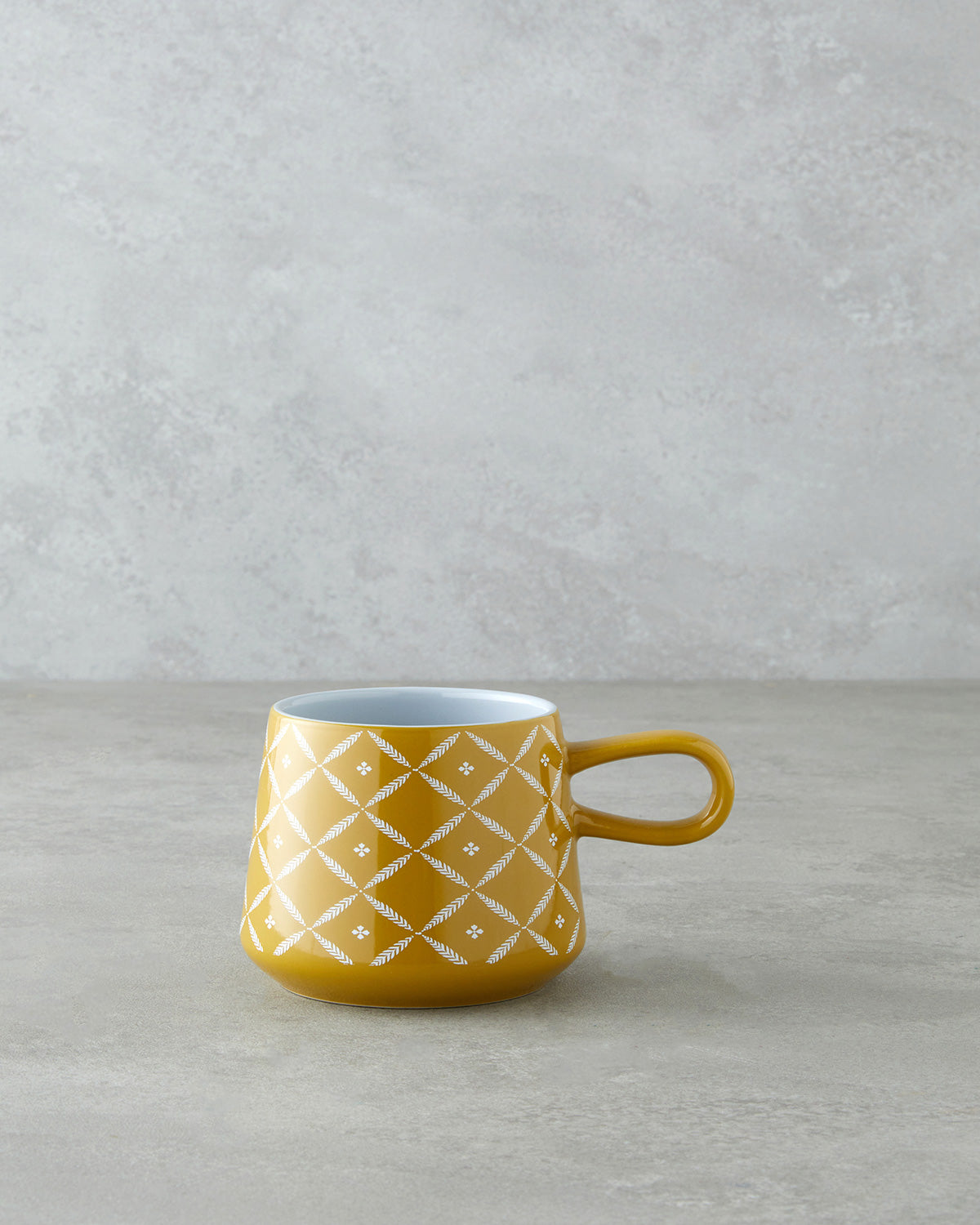 Branchy Stoneware Mug 340 ml Mustard