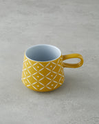 Branchy Stoneware Mug 340 ml Mustard (view 2)