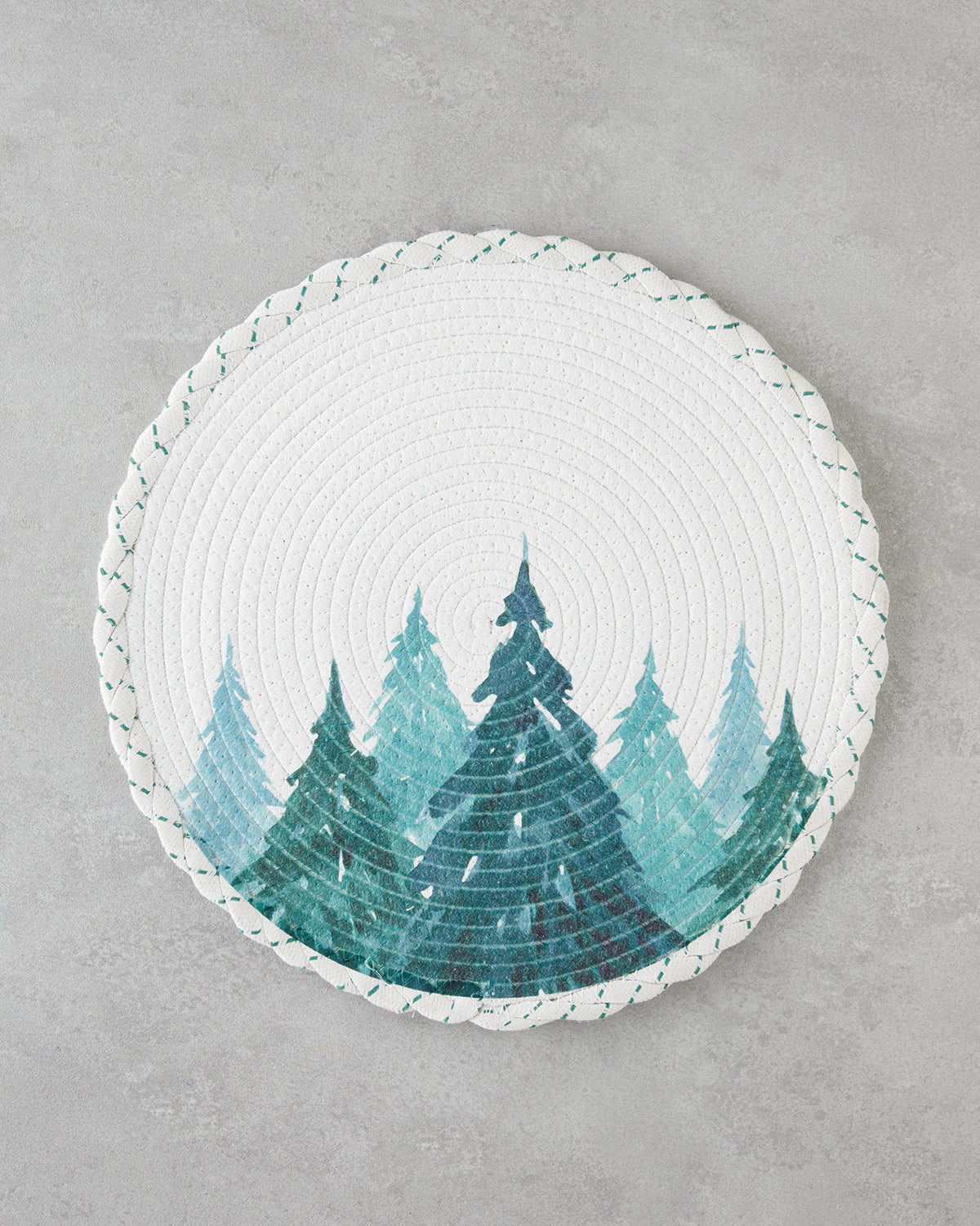 Polyester Table Mat 38 cm Green