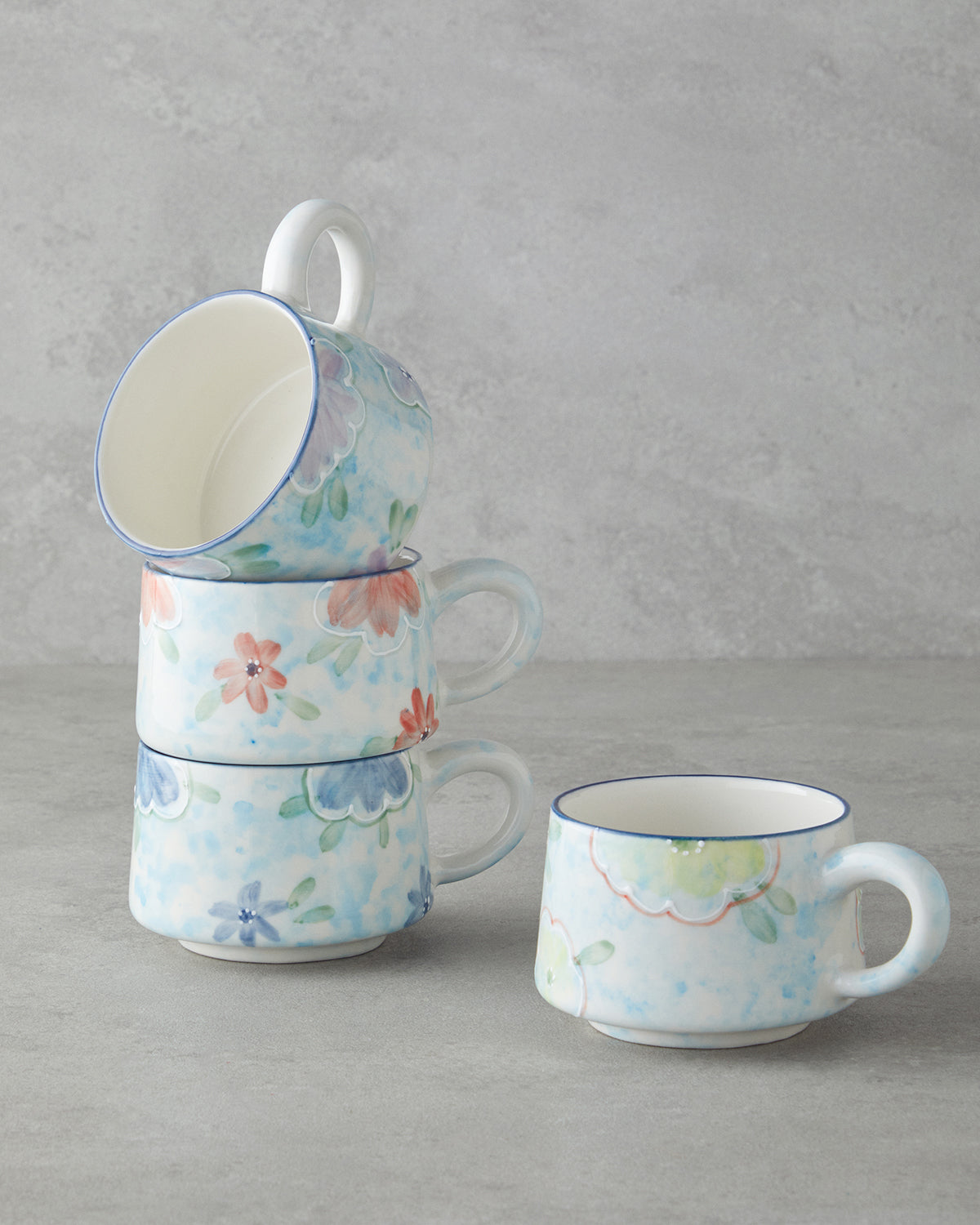 Ceramic Mug 260 ml Blue - Red - Green (view 3)