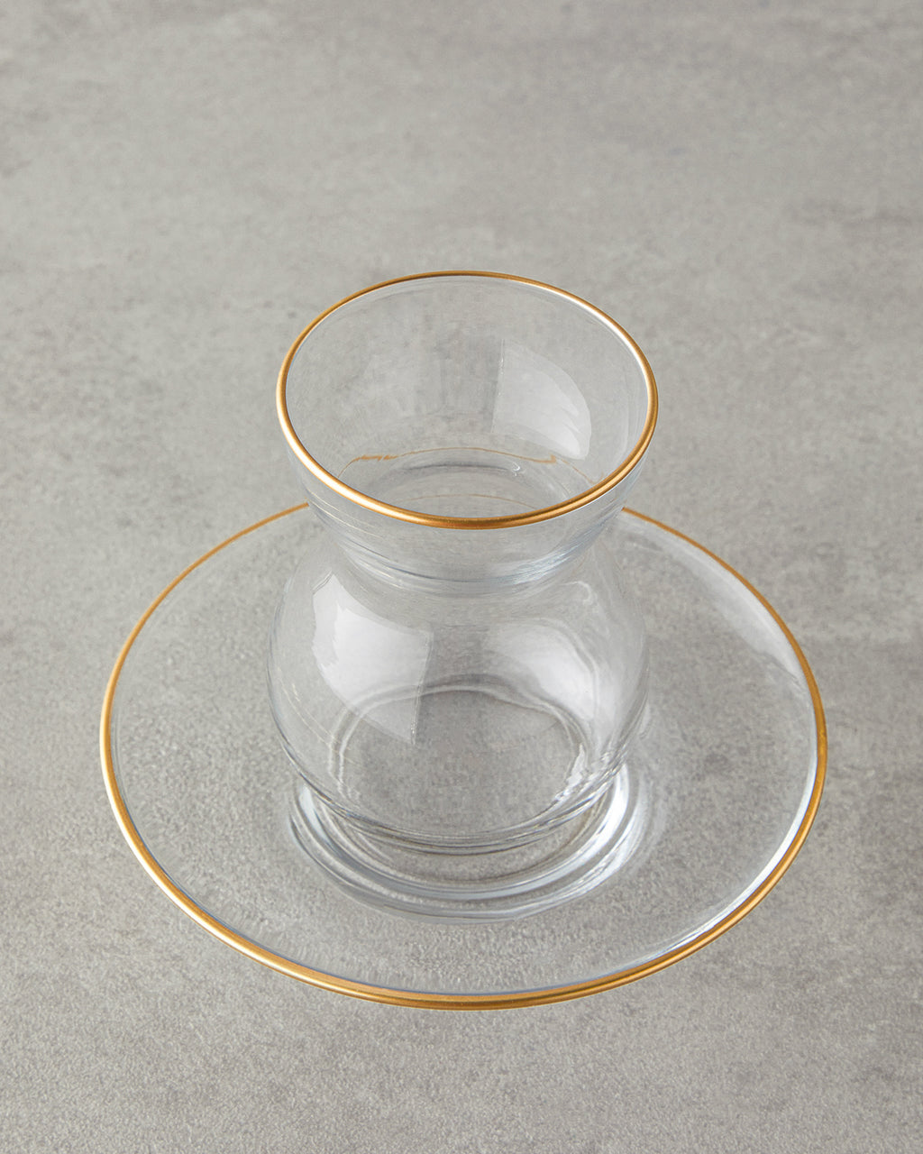 Stellar Glass 12 Pieces 6 Servings Tea Set 140 ml Gold (view 3)