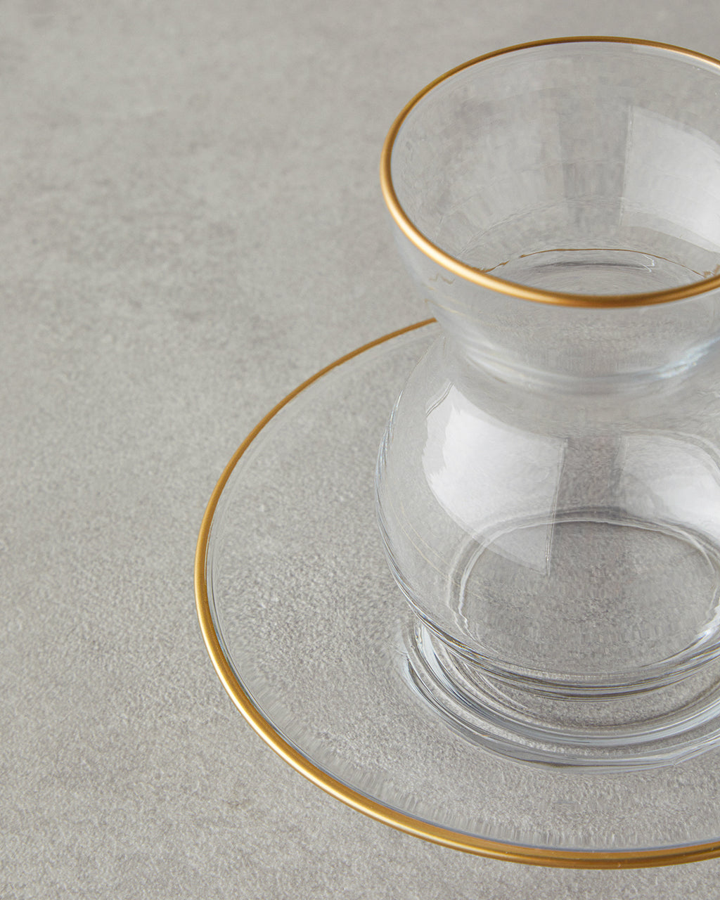 Stellar Glass 12 Pieces 6 Servings Tea Set 140 ml Gold (view 4)