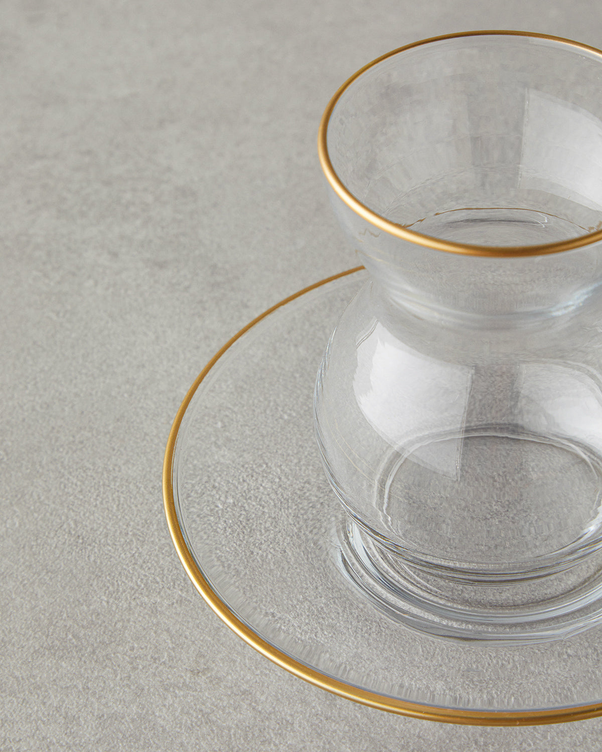 Stellar Glass 12 Pieces 6 Servings Tea Set 140 ml Gold (view 4)