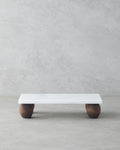 Elegant Marble Serving Ware 12x24 cm White