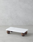Elegant Marble Serving Ware 12x24 cm White (view 2)