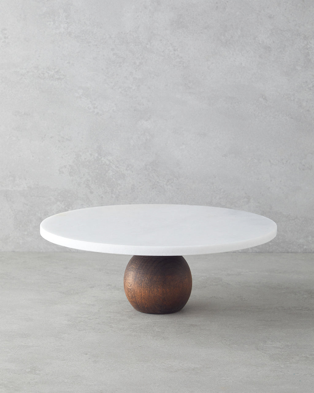 Elegant Marble Cake Stand 30 cm White