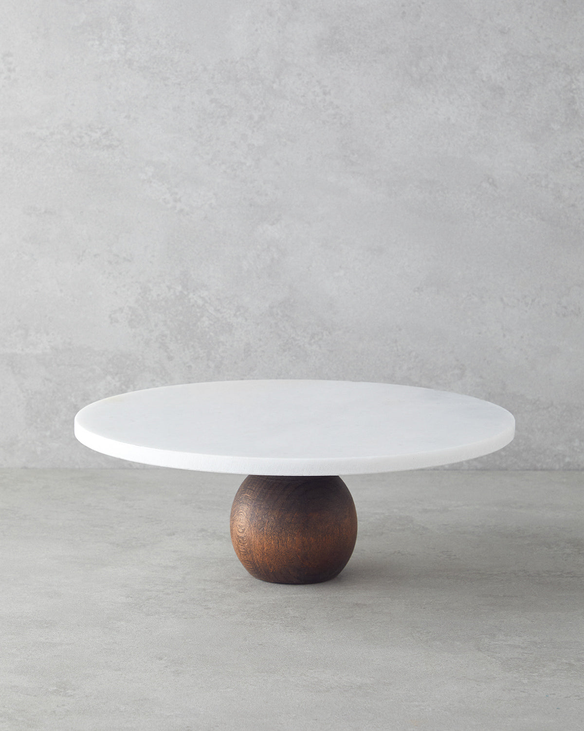 Elegant Marble Cake Stand 30 cm White