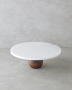 Elegant Marble Cake Stand 30 cm White (view 2)