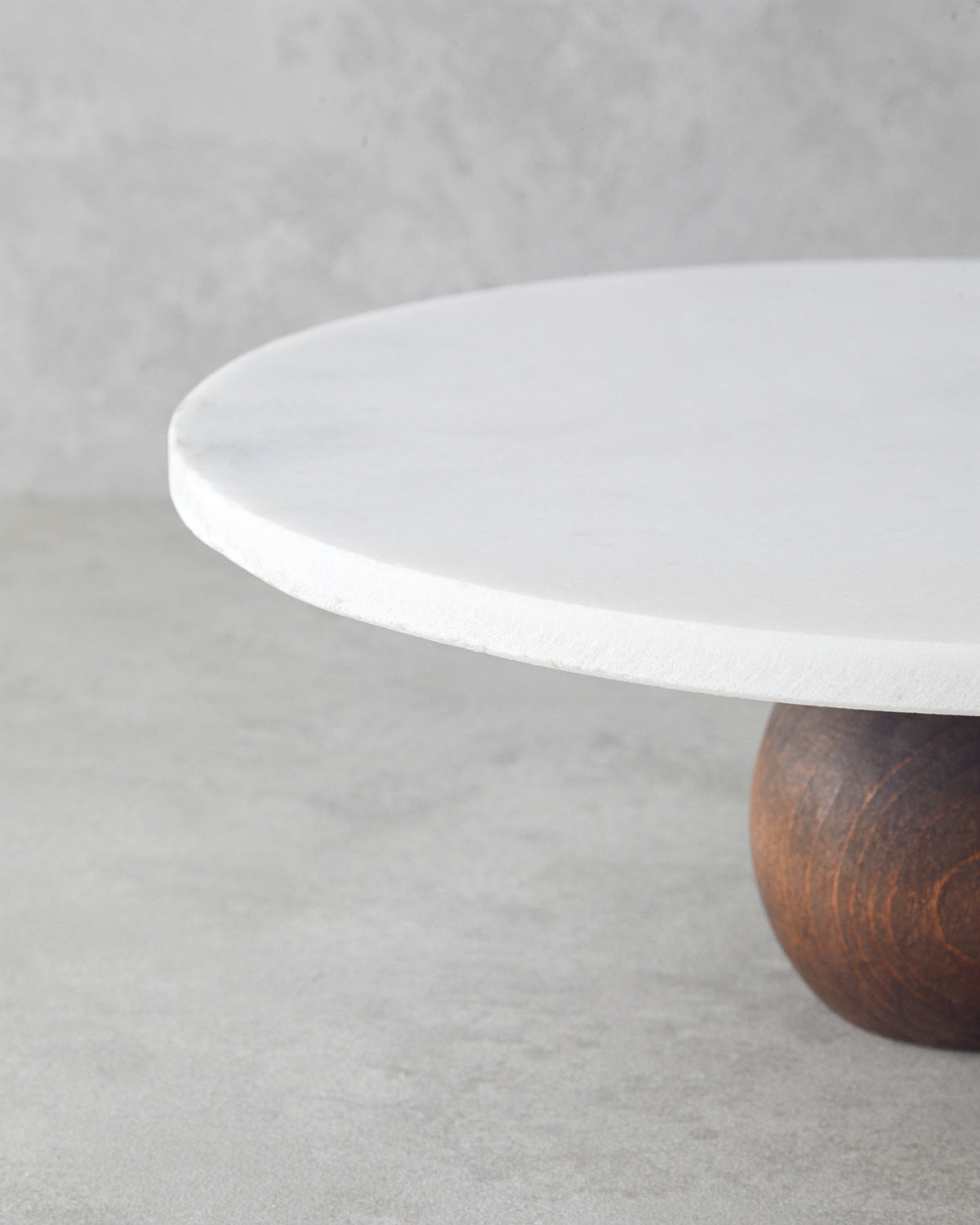 Elegant Marble Cake Stand 30 cm White (view 3)