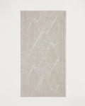 Leafy Cotton Boucle Rug 80x150 cm Cream