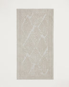 Leafy Cotton Boucle Rug 80x150 cm Cream