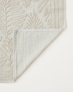 Leafy Cotton Boucle Rug 80x150 cm Cream (view 2)