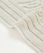 Leafy Cotton Boucle Rug 80x150 cm Cream (view 3)