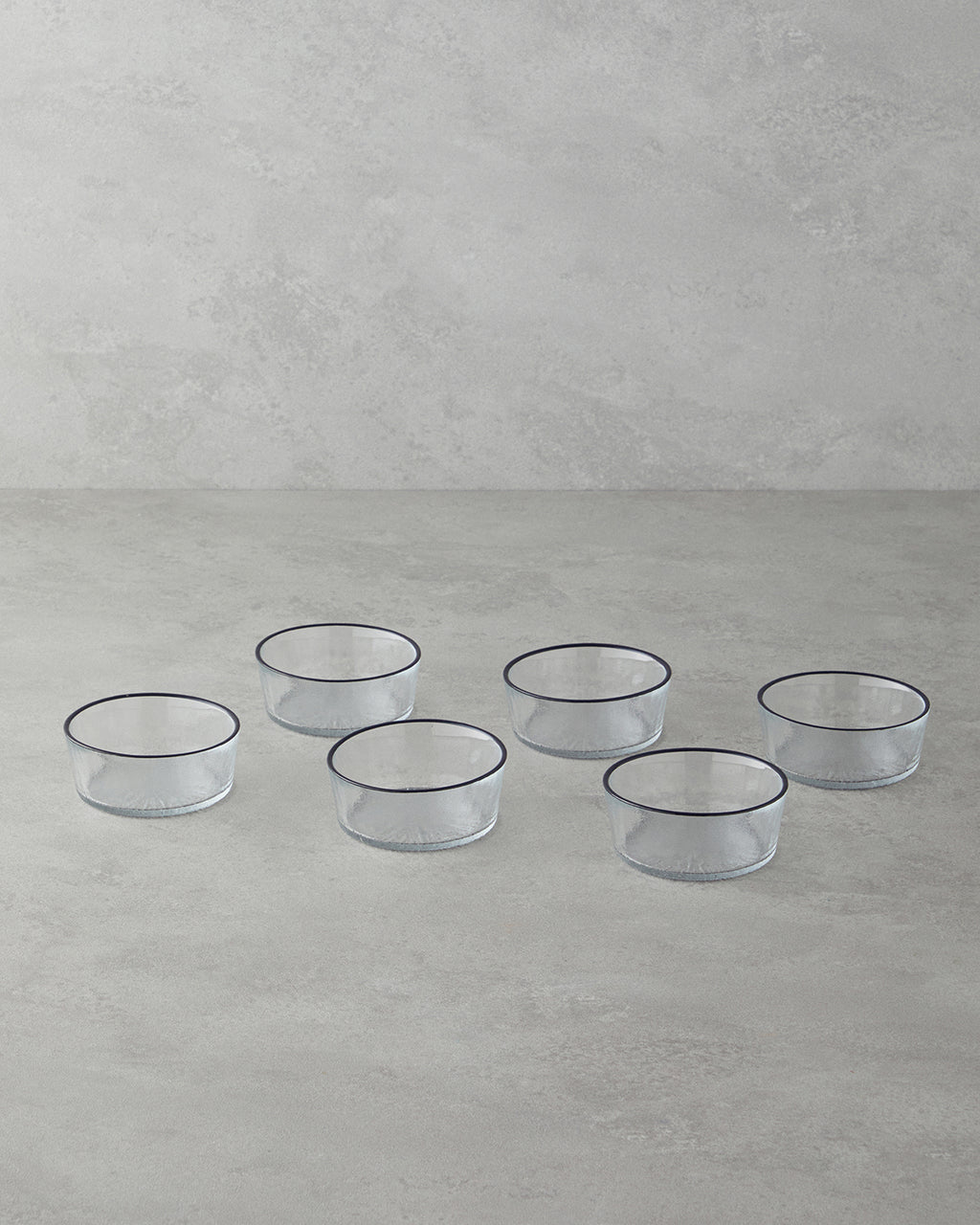 Luxe Glass 6 pcs Snack Bowl 9 cm Transparent