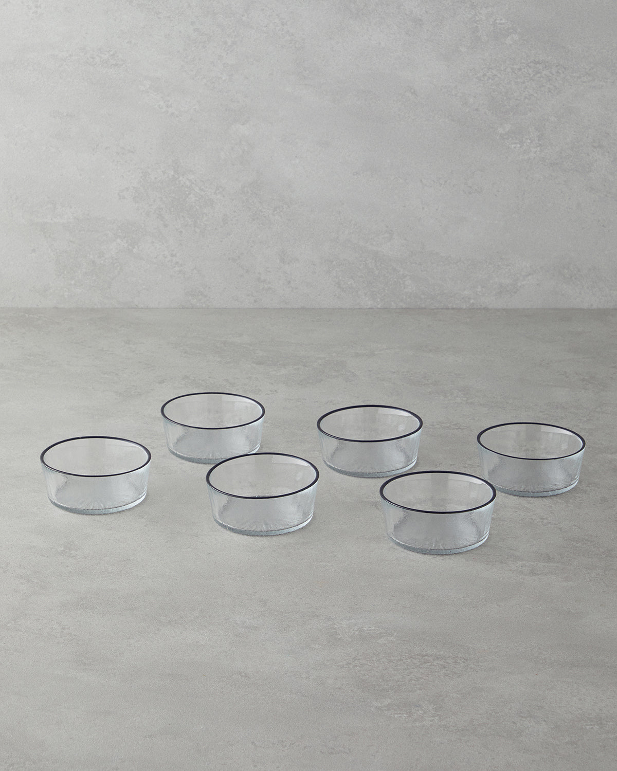 Luxe Glass 6 pcs Snack Bowl 9 cm Transparent