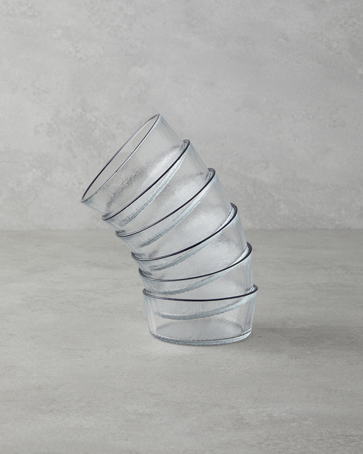 Luxe Glass 6 pcs Snack Bowl 9 cm Transparent (view 2)