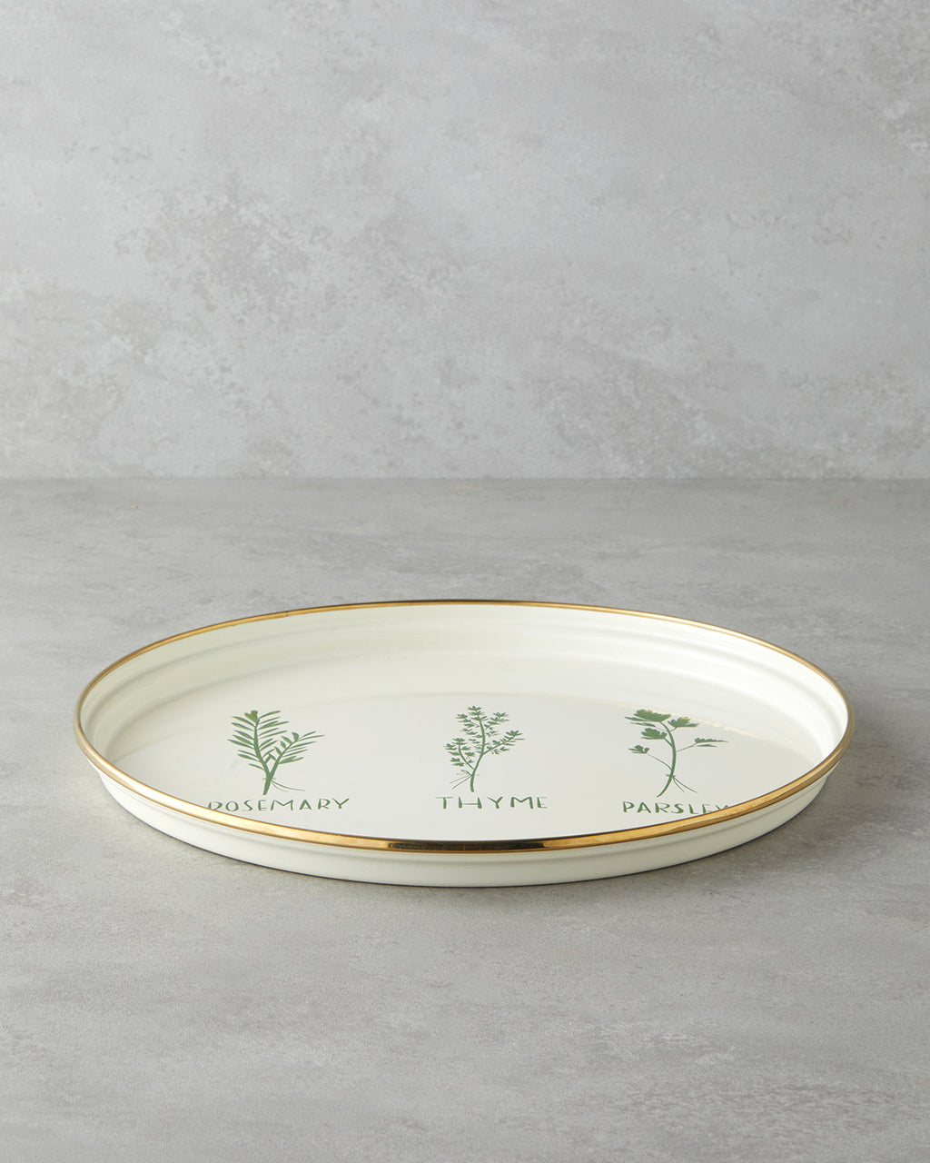 Enamel Tray 31 cm Green (view 2)