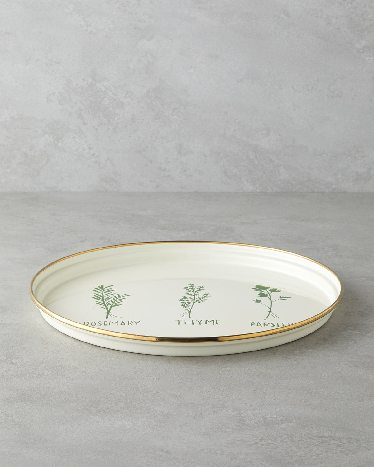 Enamel Tray 31 cm Green (view 2)