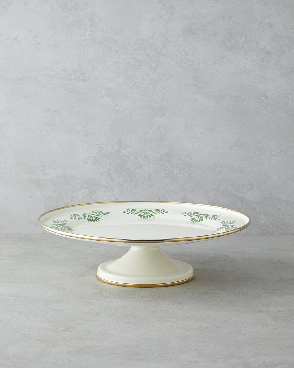 Green Dream Enamel Cake Stand 31 cm Green