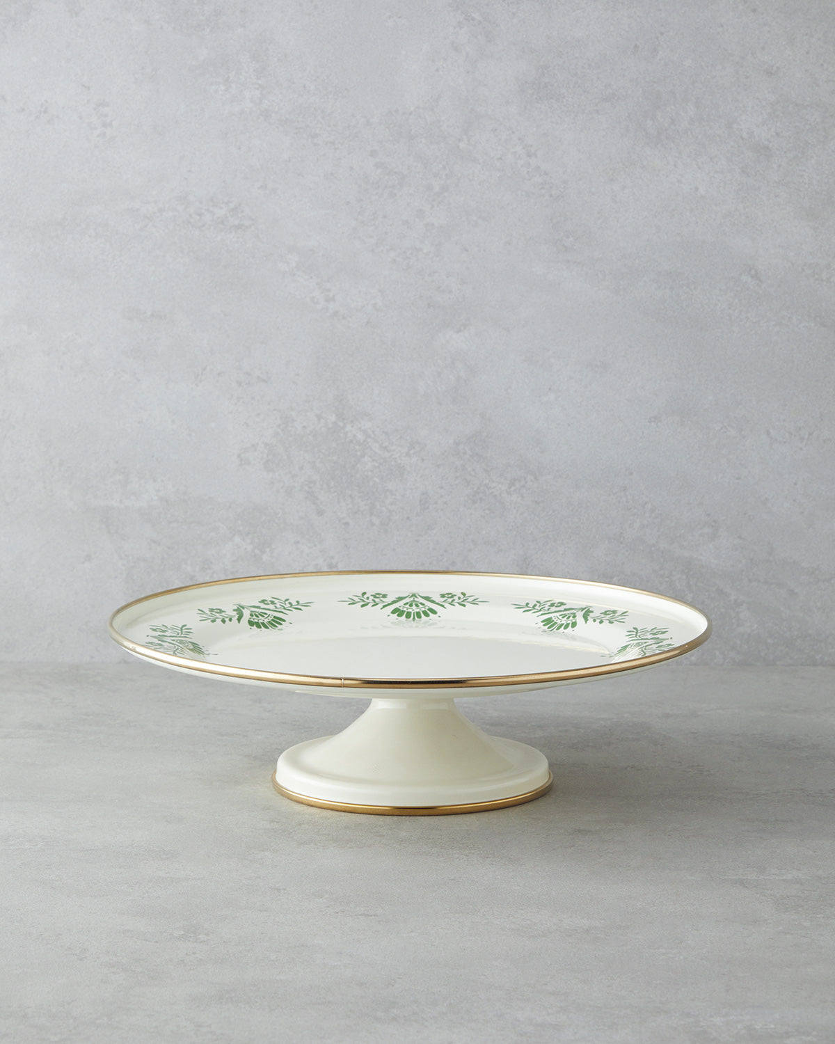 Green Dream Enamel Cake Stand 31 cm Green
