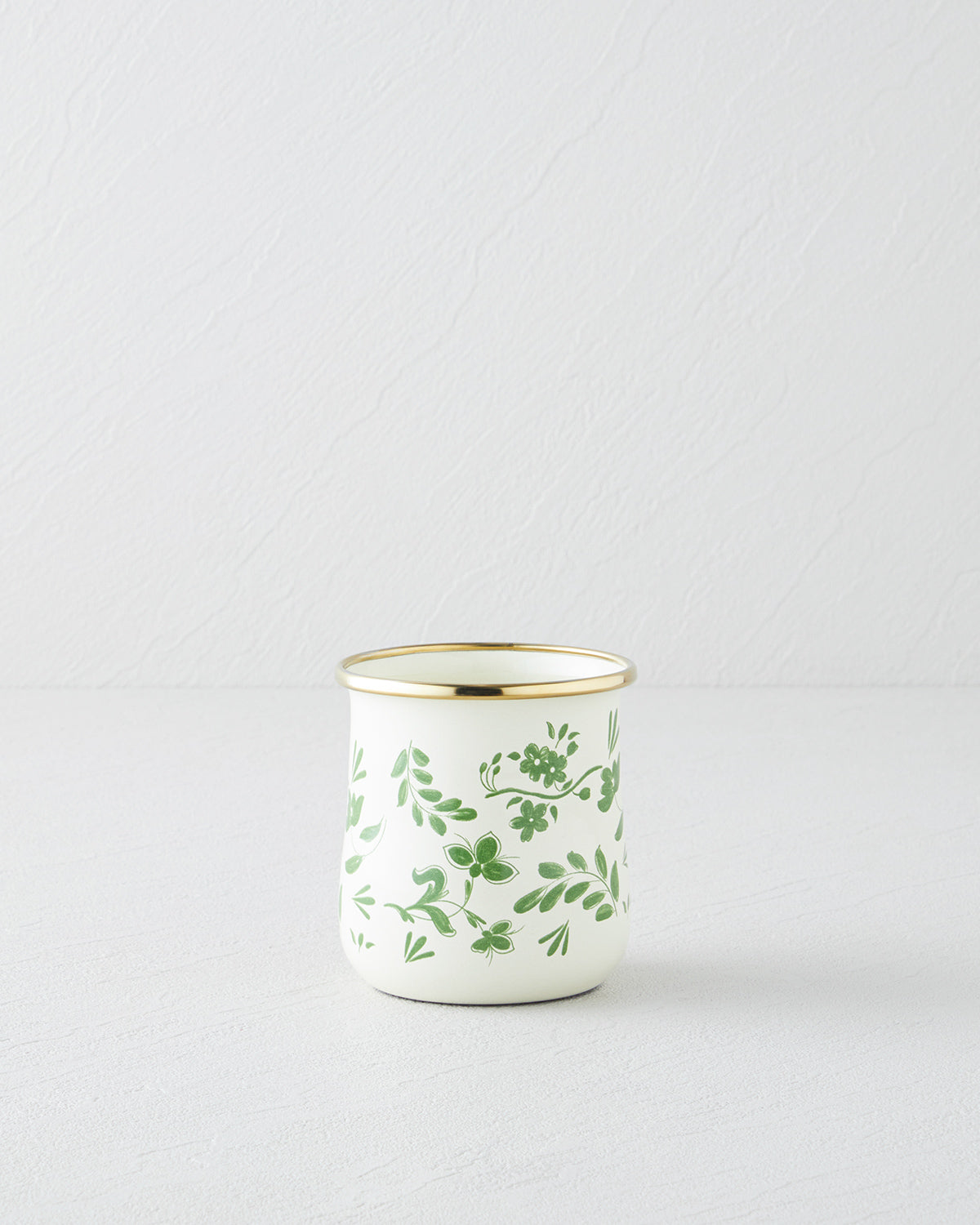 Leafscape Enamel Glass 350 ml Green