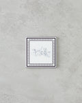 Victoria Ceramic Coaster 10.8x0.8 cm Black - White