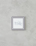 Victoria Ceramic Coaster 10.8x0.8 cm Black - White