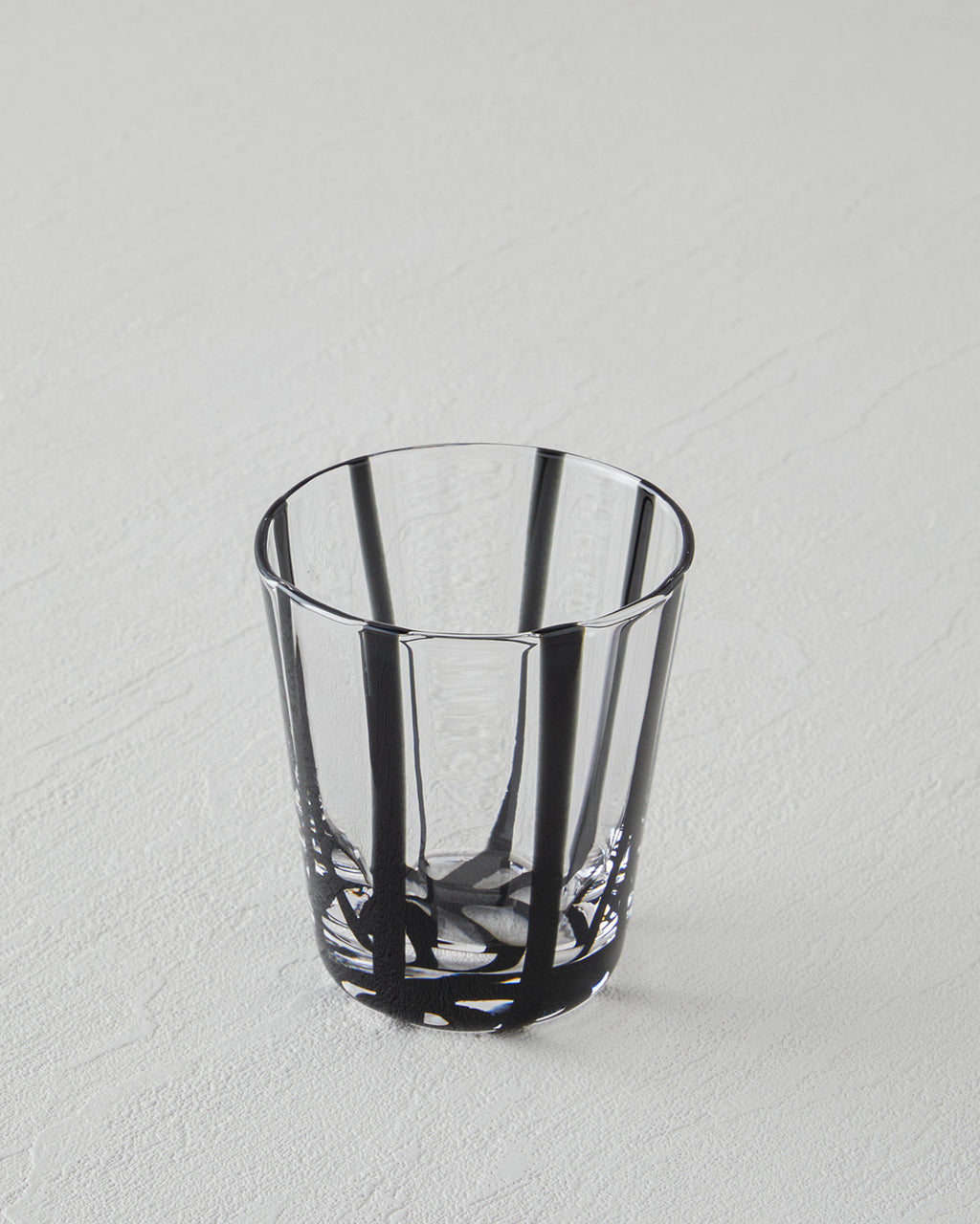 Stripe Glass Hand Made Glass 240 ml - White (view 2)