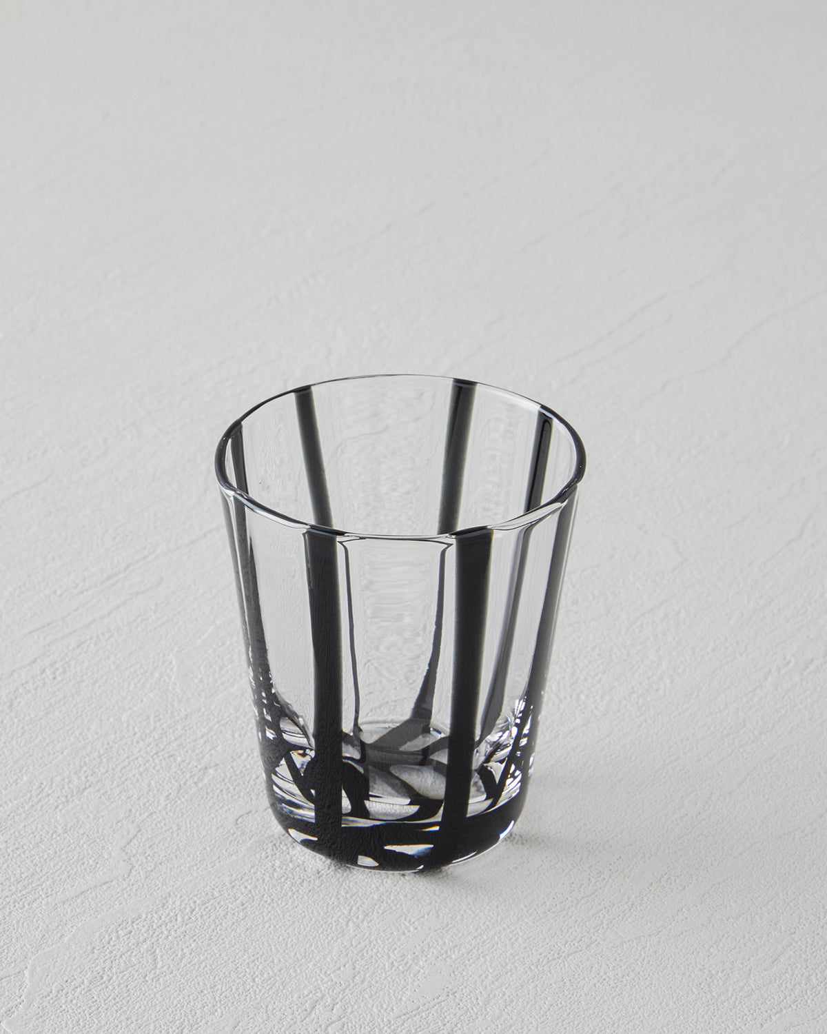 Stripe Glass Hand Made Glass 240 ml - White (view 2)