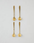 Luxe Flora Stainless Steel Dessert Spoon 4 Pieces Gold