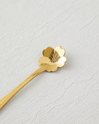 Luxe Flora Stainless Steel Dessert Spoon 4 Pieces Gold (view 4)