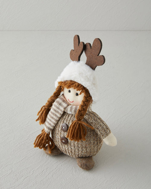 Angel Decorative Object 15 cm Brown (view 2)