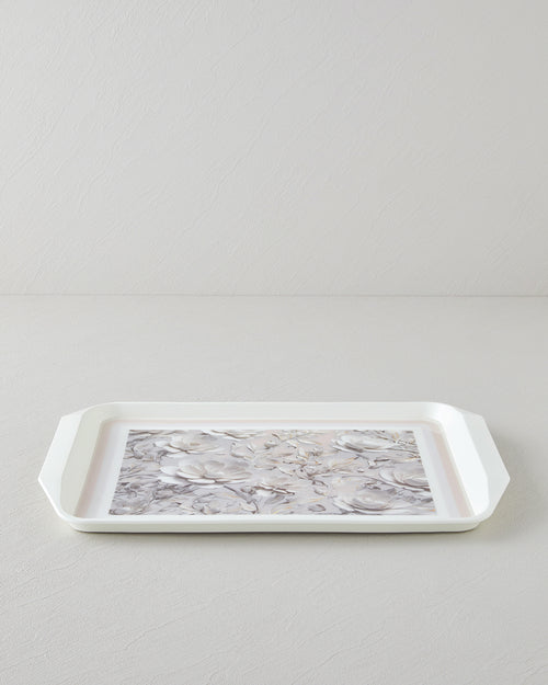 Blooming PP Anti-slip Tray 39x30 cm Cream (view 2)