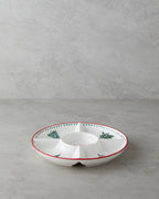 Joy Dolomite Serving Ware White - Red - 25.5 cm