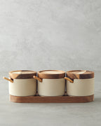 Mara Dolomite 3 pcs Spice Rack 27x9 cm Beige