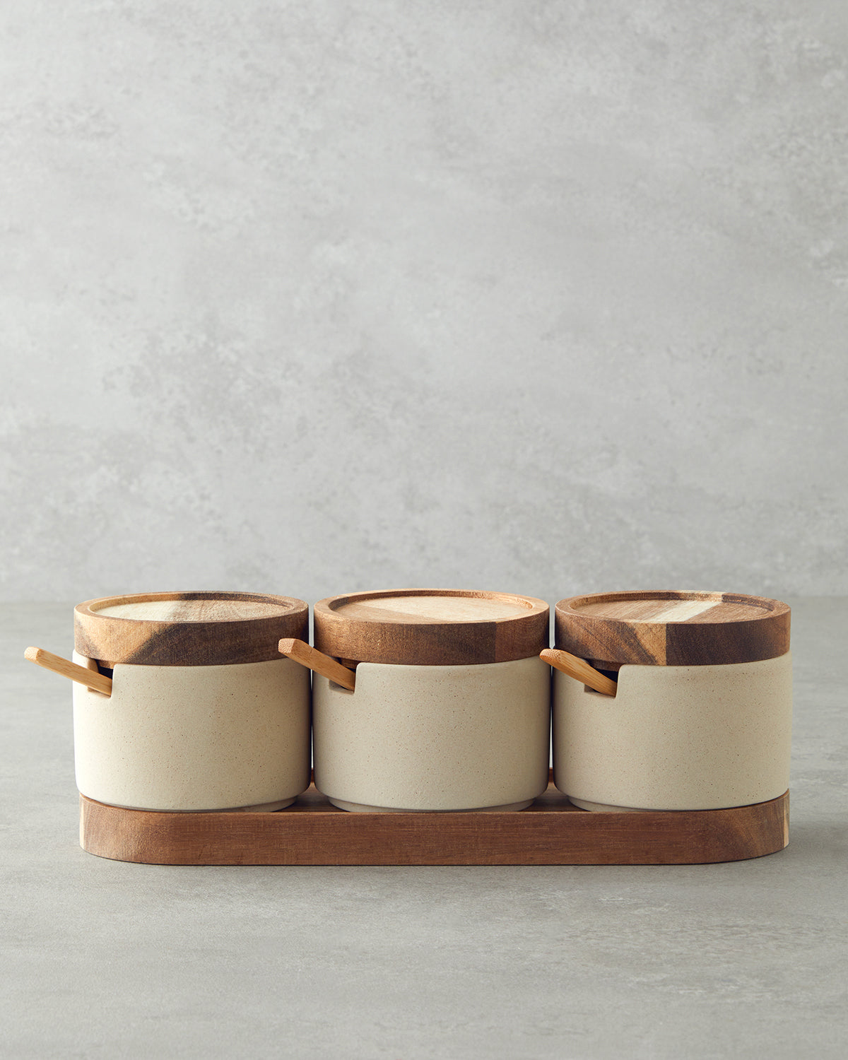 Mara Dolomite 3 pcs Spice Rack 27x9 cm Beige