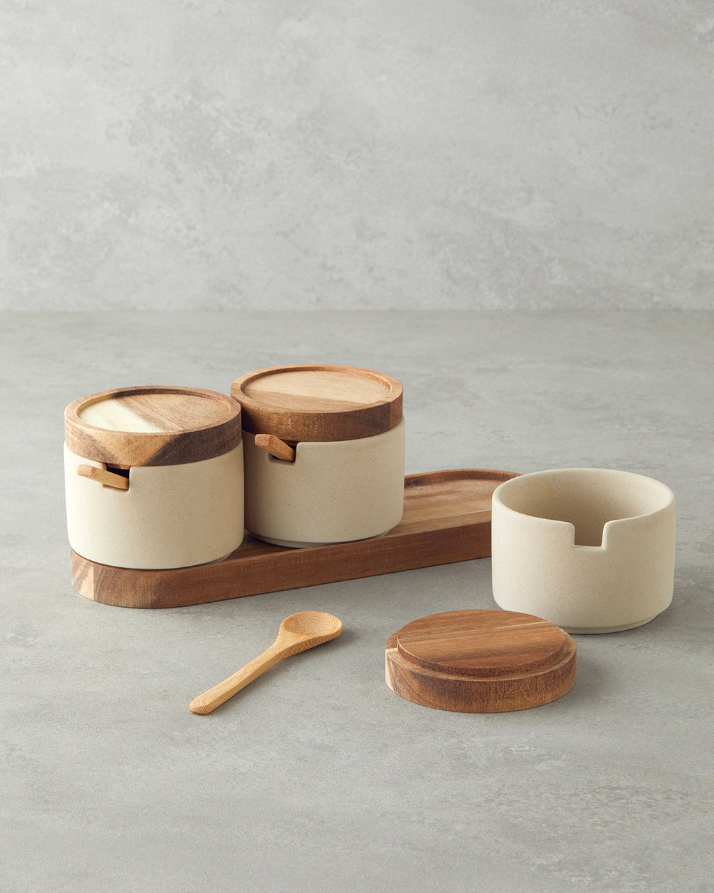 Mara Dolomite 3 pcs Spice Rack 27x9 cm Beige (view 2)