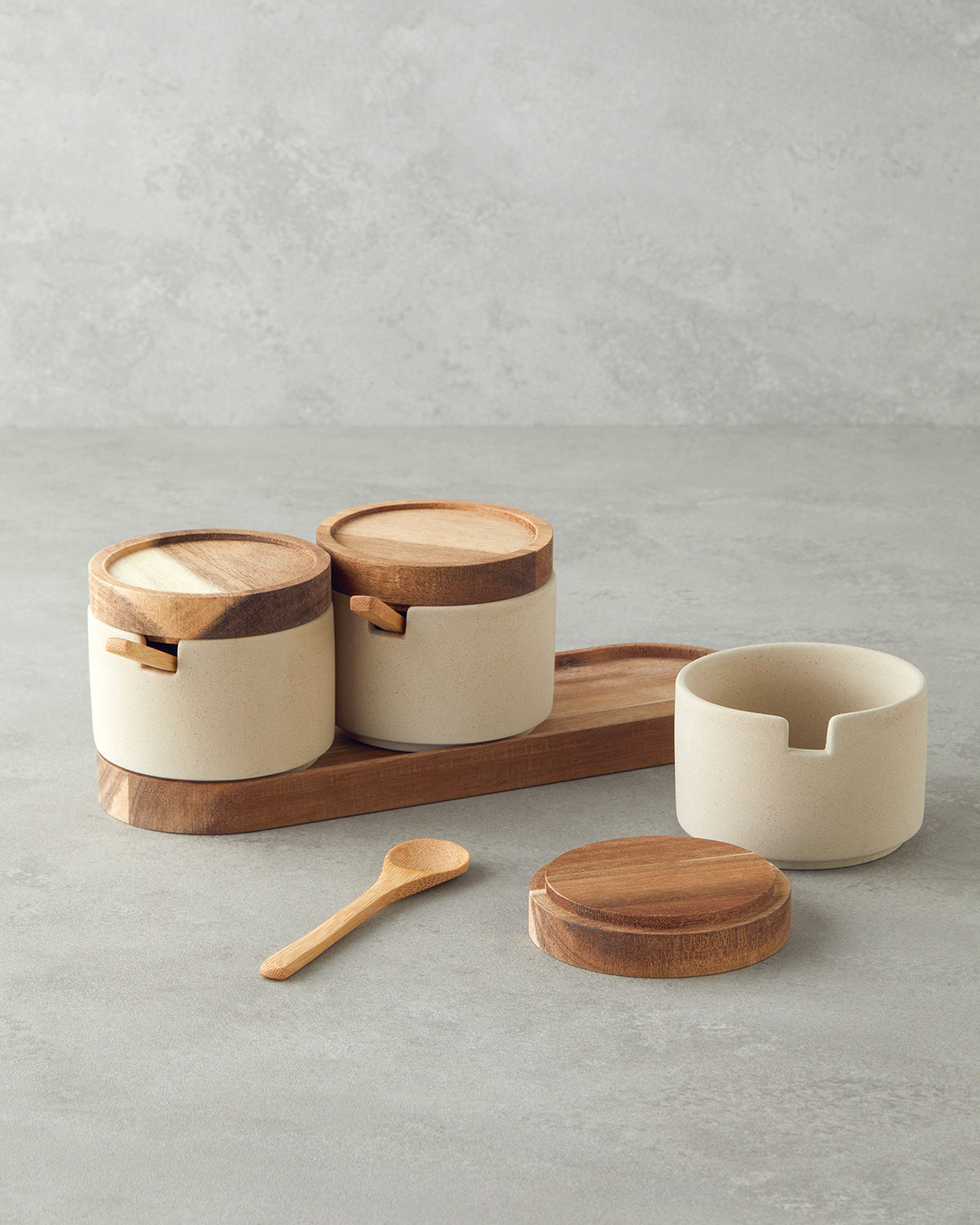 Mara Dolomite 3 pcs Spice Rack 27x9 cm Beige (view 2)